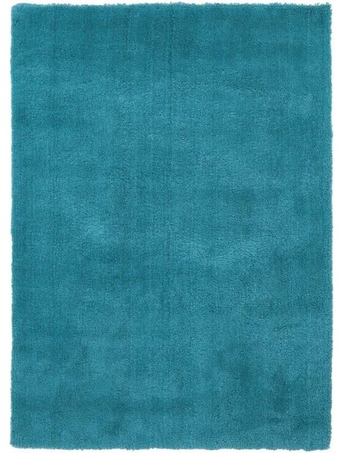Surya Heaven Hea8012 Blue Plush Area Rug 5 X7 Rectangle