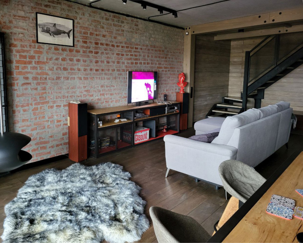 Двухъярусная квартира в стиле Лофт