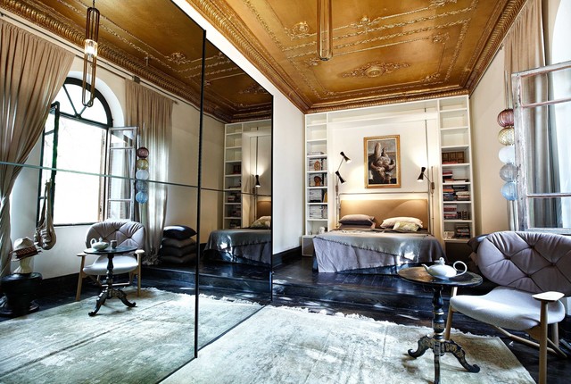 Interior contemporary-bedroom