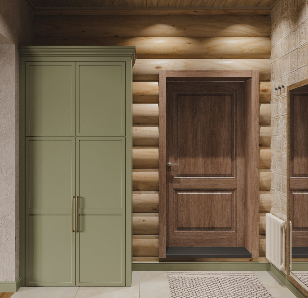 Интерьер деревянного загородного дома в Нижних Сергах