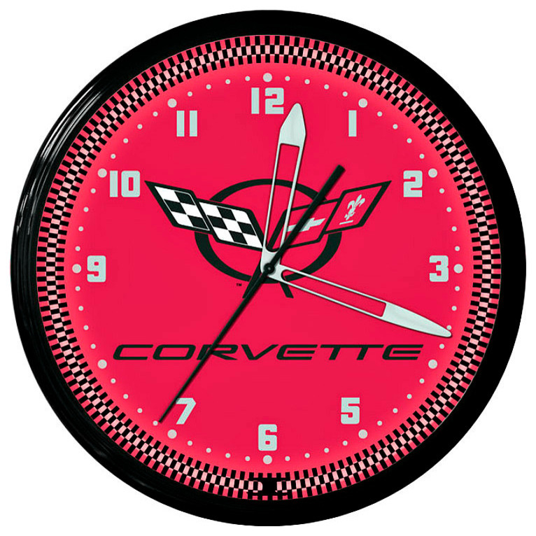 Chevrolet Officieel gelicenseerd Corvette C6 Patch FlexFit honkbalpet (Khaki), Large/X-Large