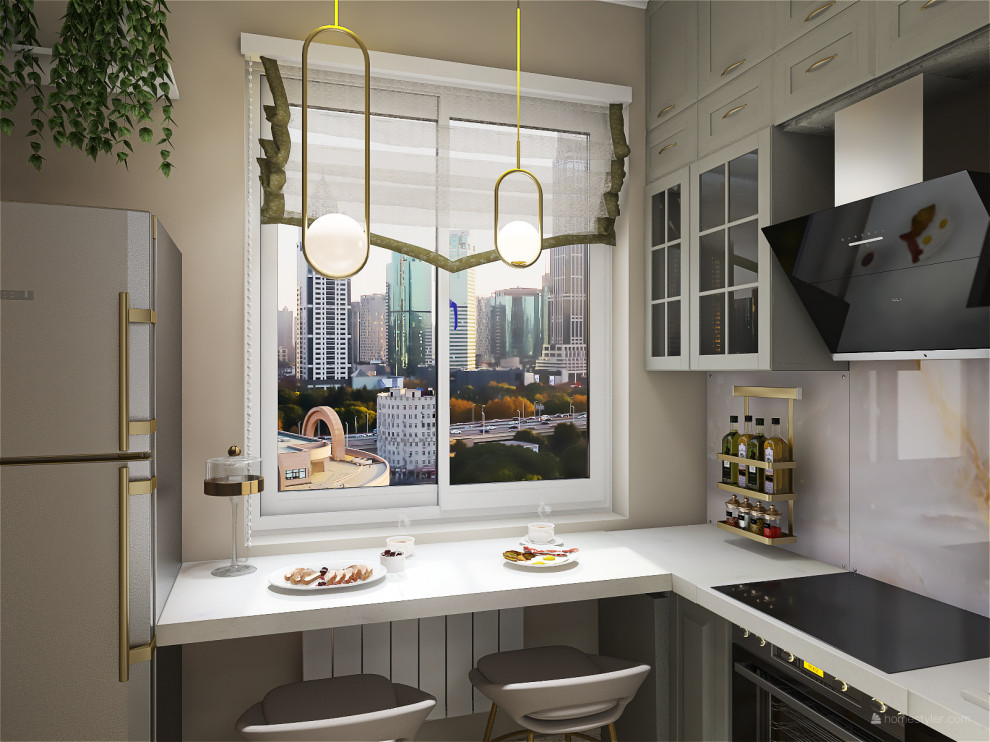 Однокомнатная квартира в стиле неокласики