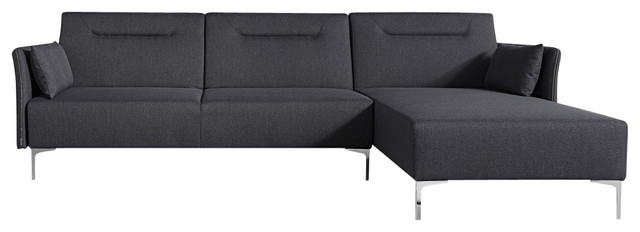 Divani Casa Rixton Modern Grey Fabric Sofa Bed Sectional Divani Casa Rixton Modern Grey Fabric Sofa Bed Sectional