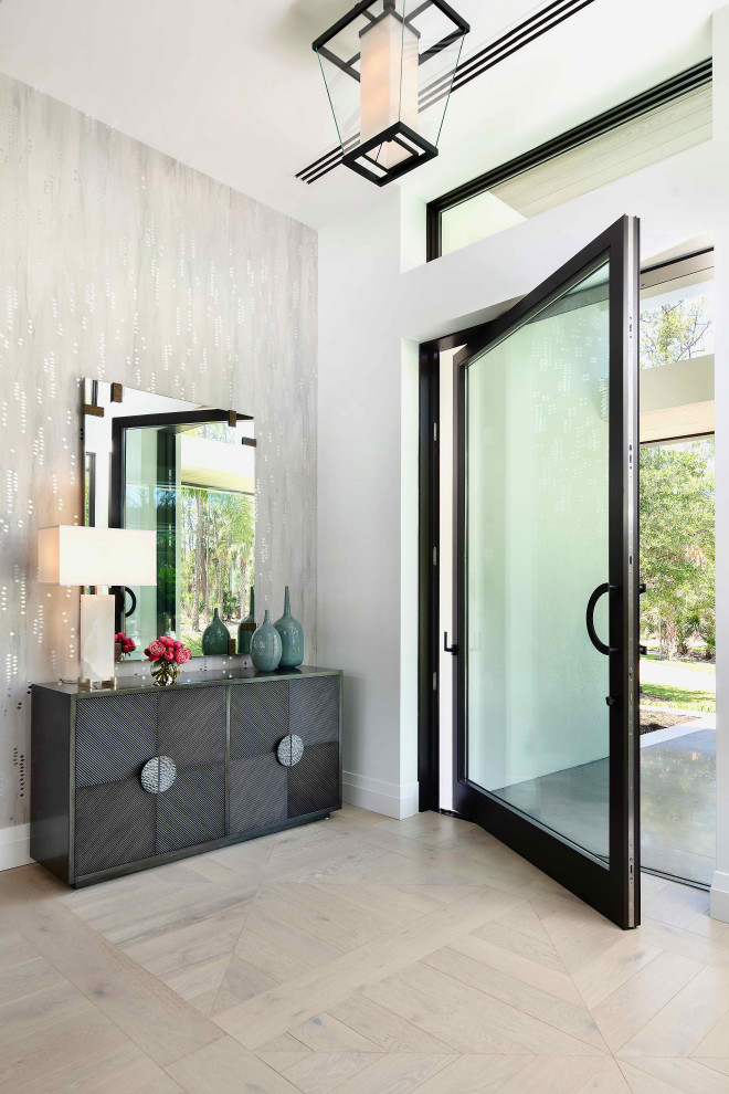 Entryway - transitional entryway idea