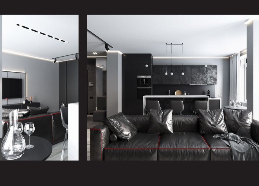 Дизайн проект квартиры для холостяка