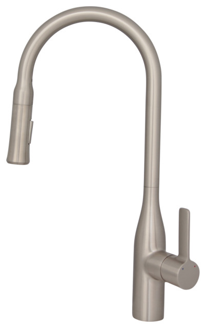 Single-Handle Pull Down High Arch Kitchen in Brushed Nickel