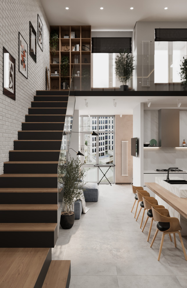 Дизайн проект двухуровневой квартиры