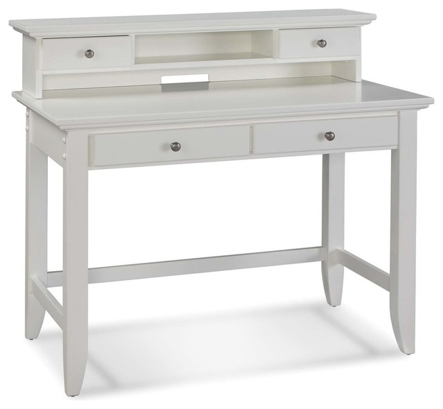 Home Styles Naples Student Desk And Hutch Set In White Finish Home Styles Naples Student Desk And Hutch Set In White Finish