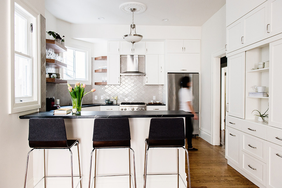 Transitional kitchen photo in San Francisco
