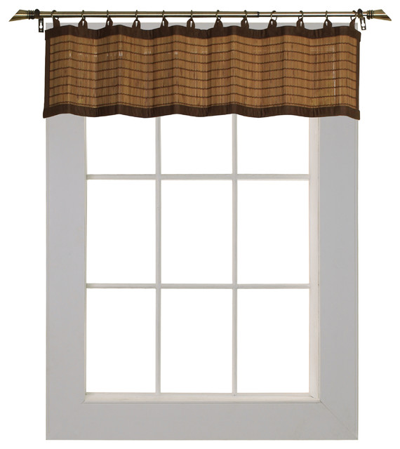 1-Versailles Naturel Bamboo Valance12" by 72" Bamboo-4 COLORS  NEW- CHOOSE ONE 