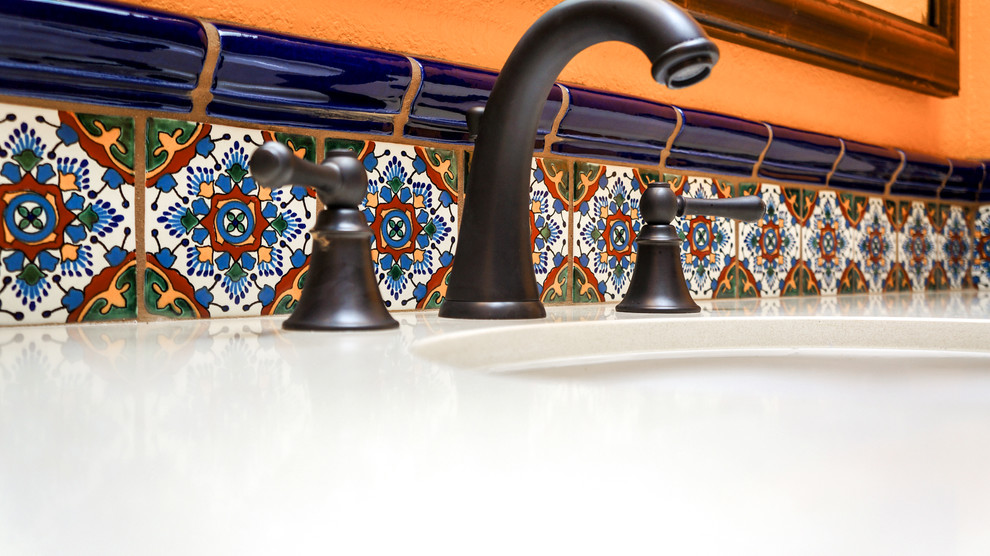 Tuscan home design photo in Phoenix