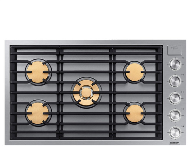 Dacor 36" Gas Sealed Burner Cooktop, Stainless Steel Contemporary
