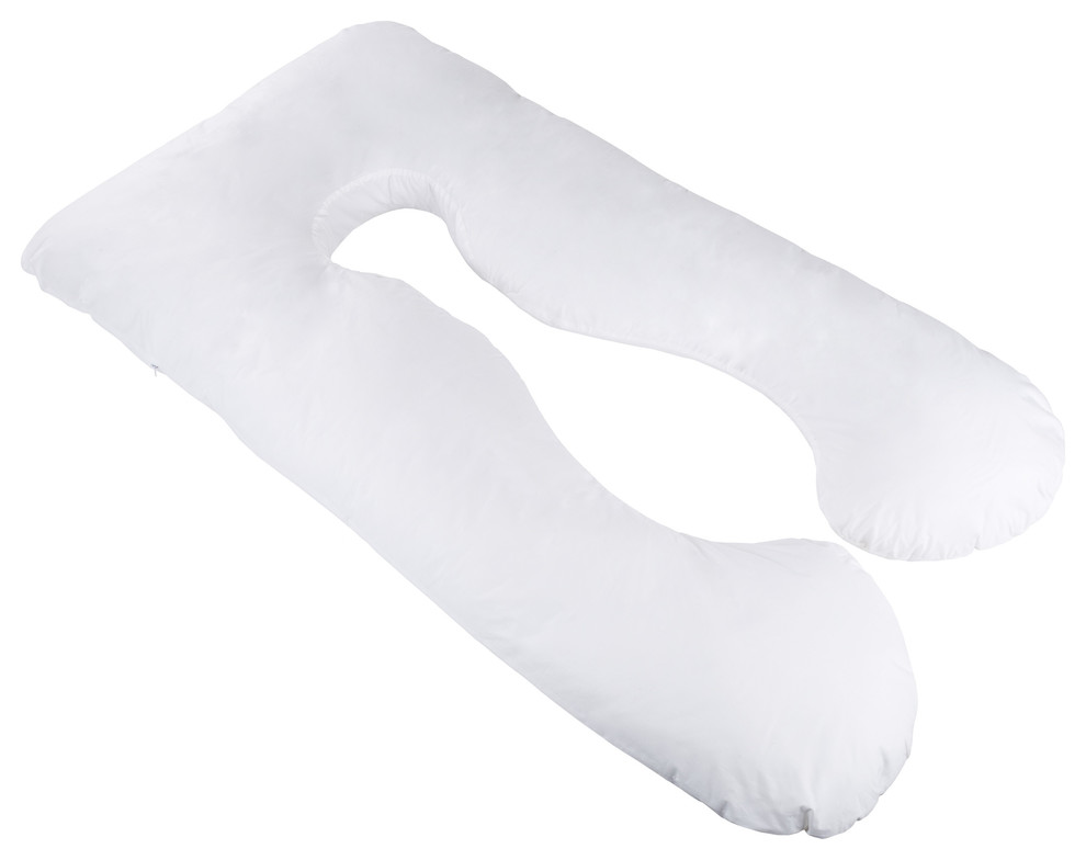 Body Pillow with Removeable Cover, Comfortable UShape by Lavish Home