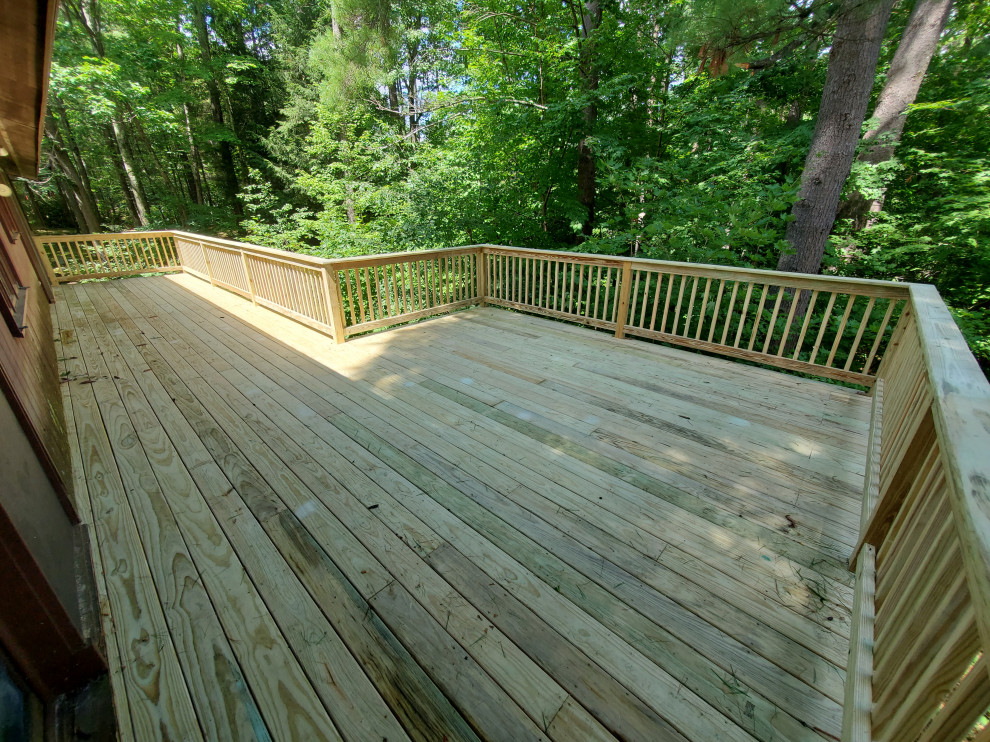 Deck with a Woodland View