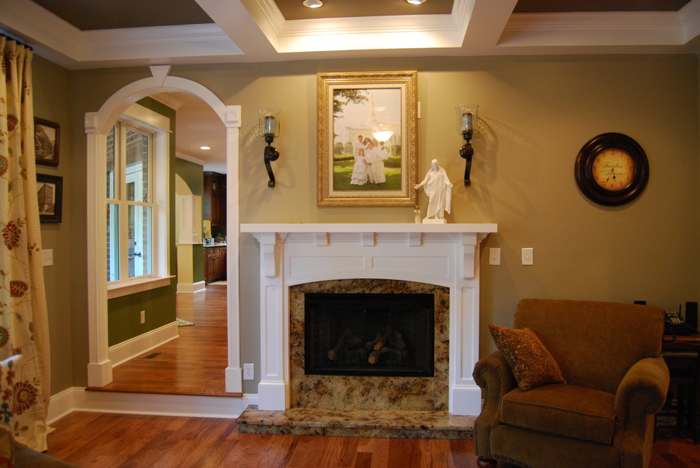 This is an example of a traditional living room in Charlotte.