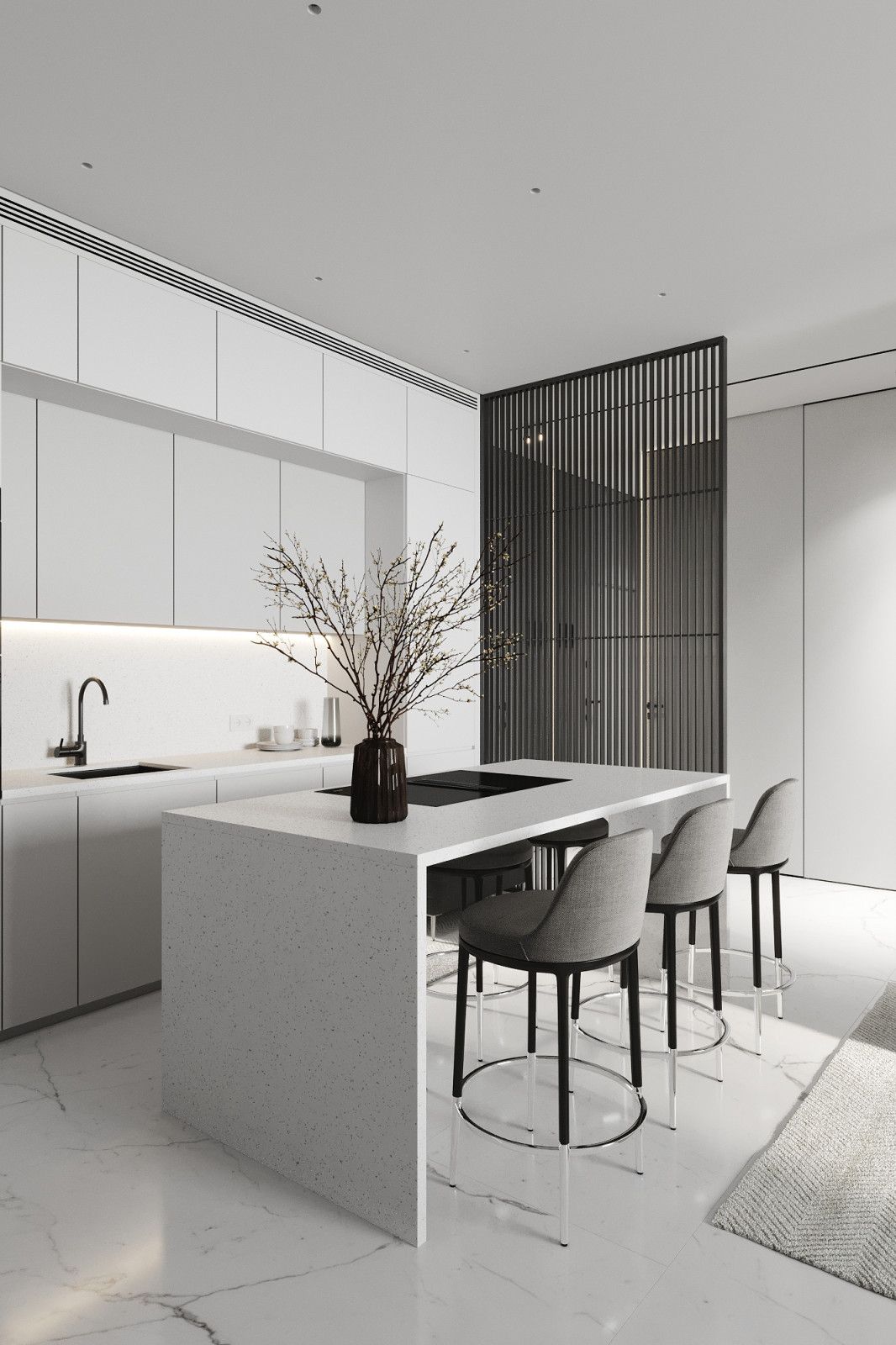 Дизайн интерьера квартиры в современном стиле в ЖК Небо