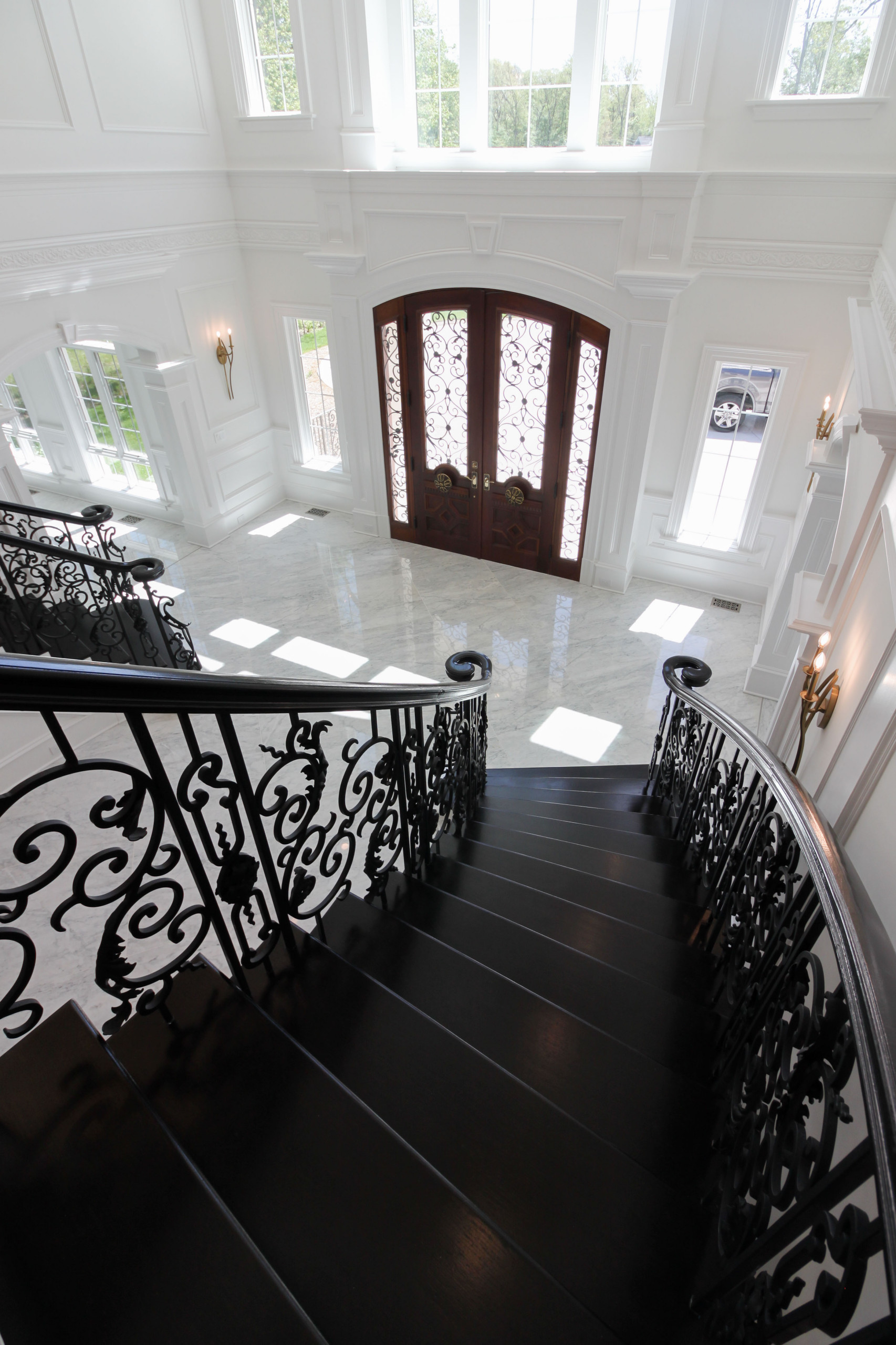 92_Grand Double Staircase in Exquisite Custom Home, Great Falls VA 22066