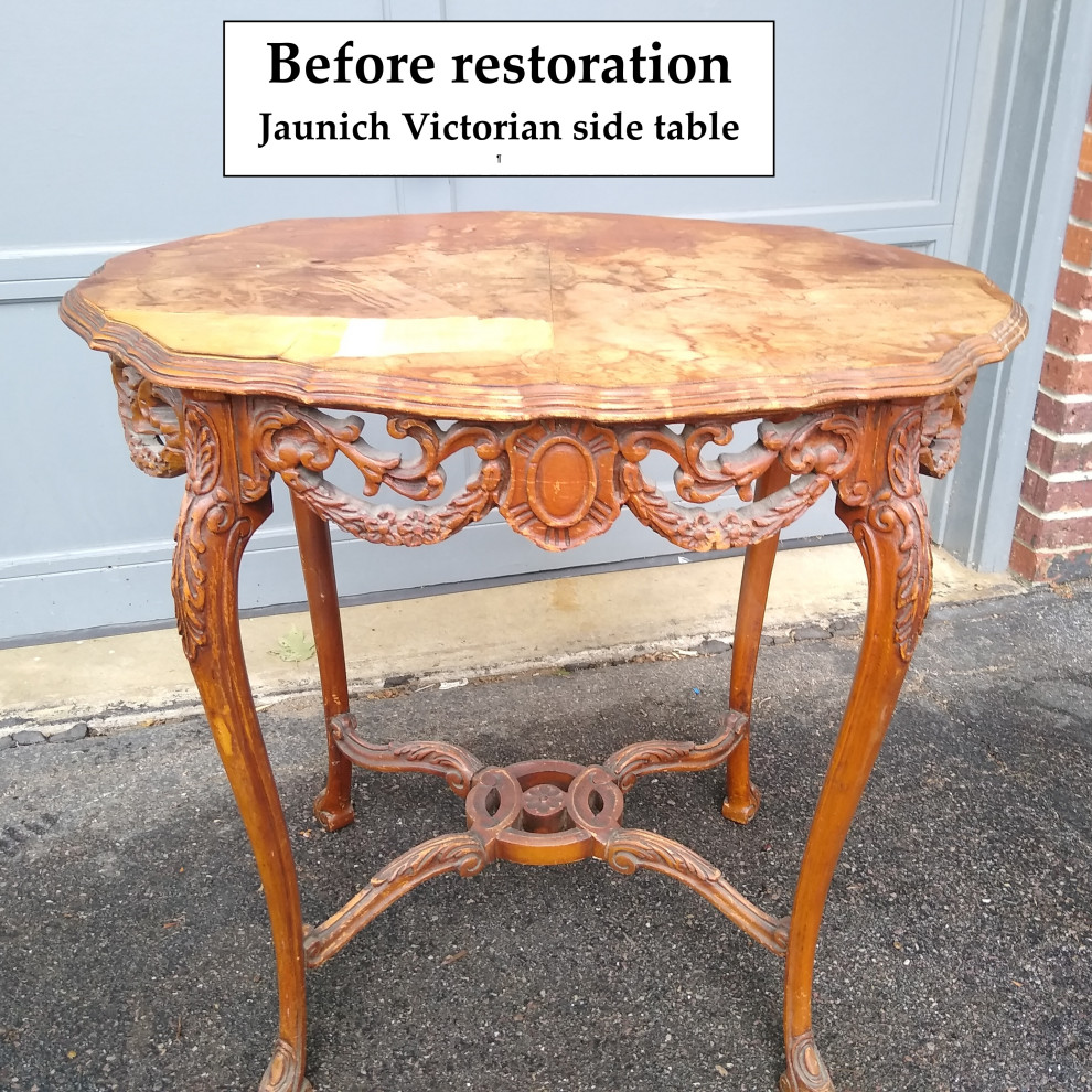 Jaunich Victorian side table restoration