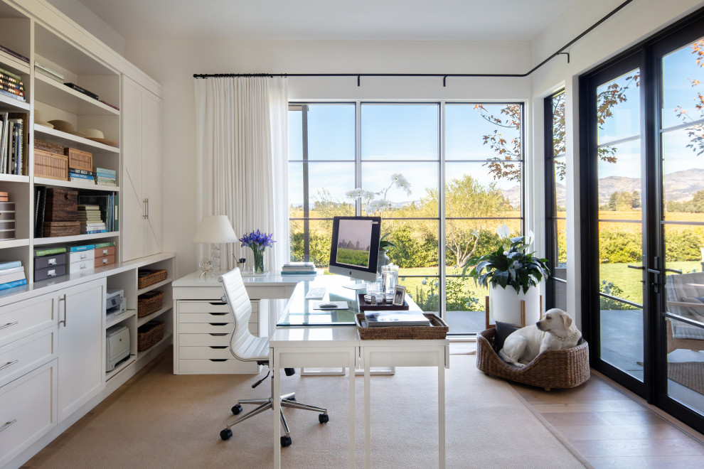 Home office - country home office idea in San Francisco