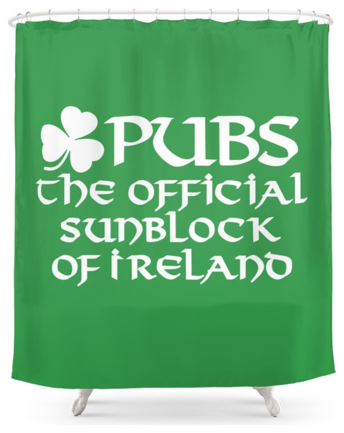 Pubs The Official Sunblock Of Ireland Shower Curtain