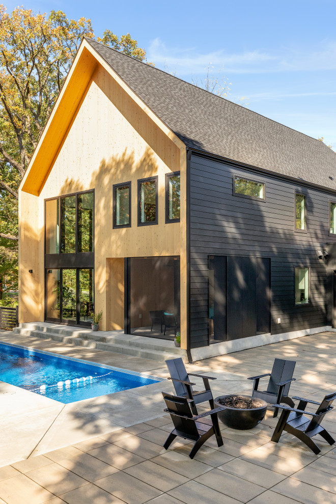 This is an example of a scandinavian home design in Minneapolis.