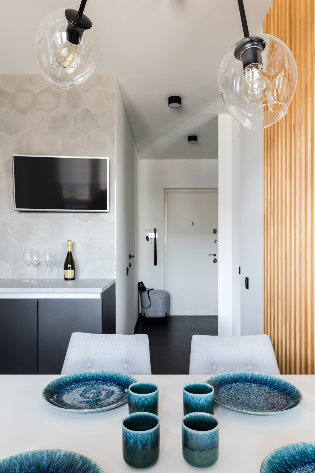 Черно-белый интерьер