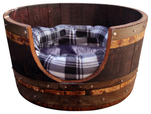 Wine Barrel Dog Bed