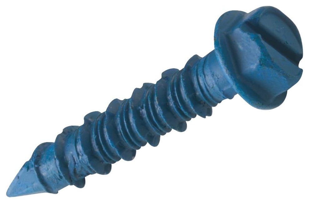 1//4 x 1-1//4/" Hex Head Stainless Steel Concrete Screw Tapcon 100 Pack
