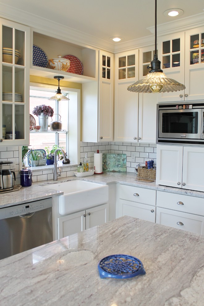 Country Style White Shaker - Farmhouse - Kitchen - Seattle - by Camano Custom Cabinets