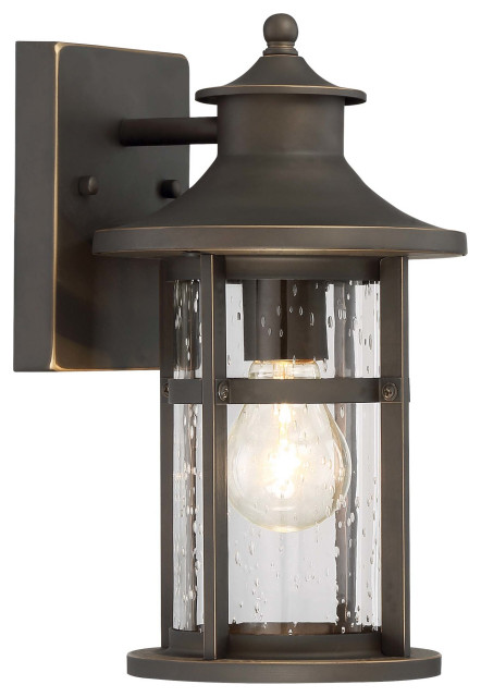 The Great Outdoors 72551-143C Highland Ridge 1 Light 12" Tall - Oil Rubbed