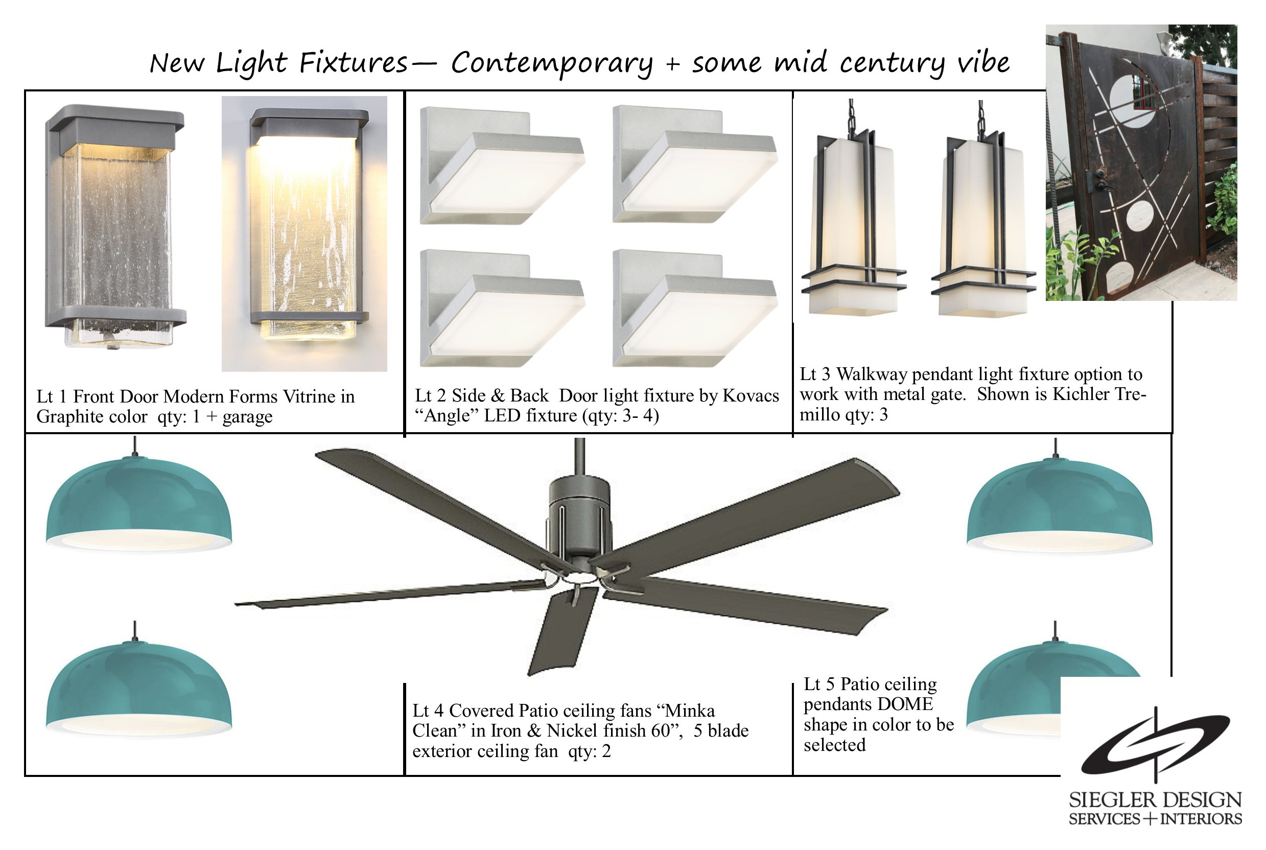MID CENTURY LIGHTING VIBE - exterior improvements