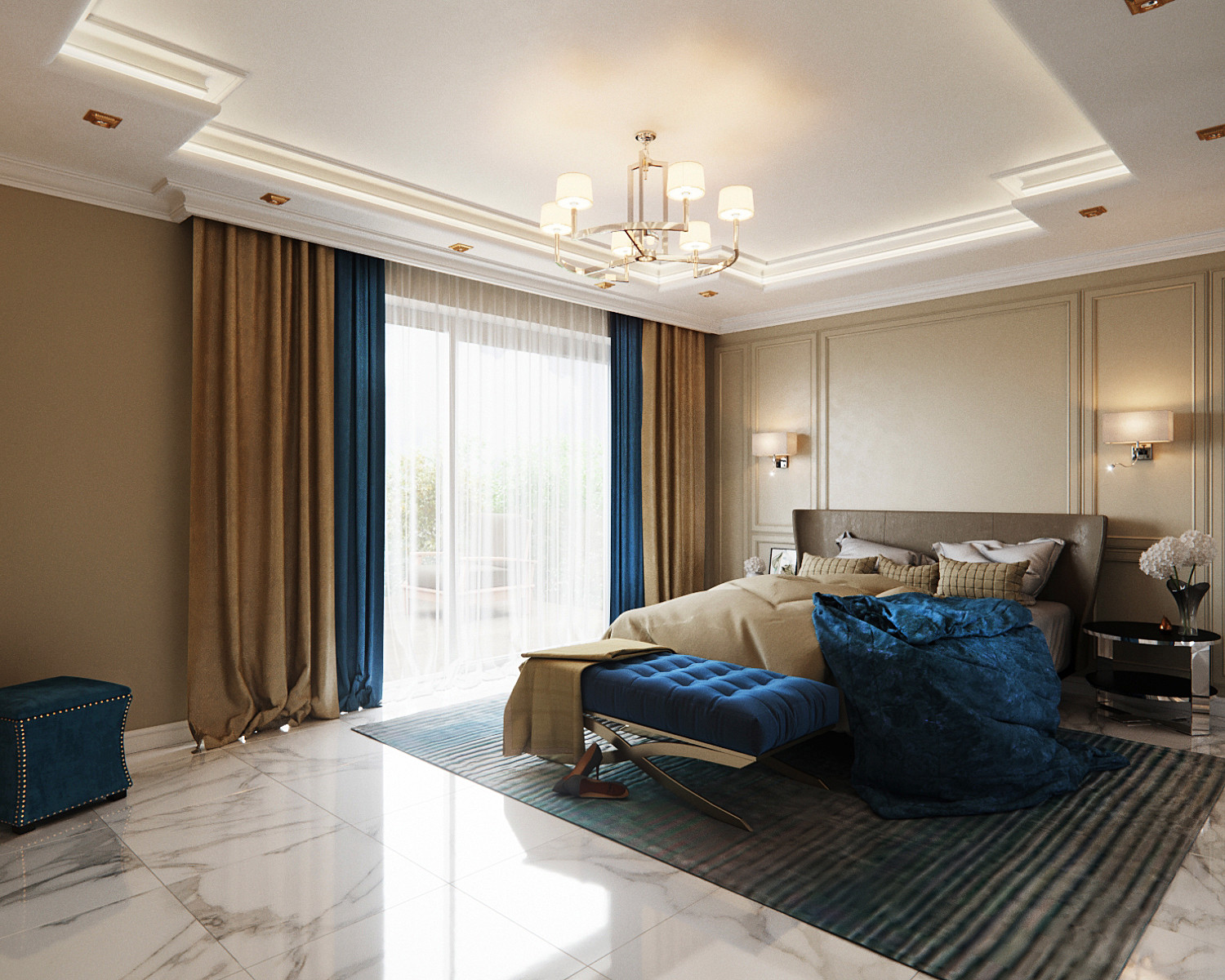 Интерьер пятикомнатной квартиры в неоклассике, г. Дюссельдорф, Германия