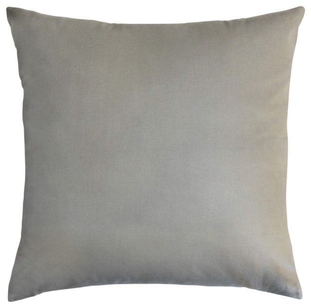 The Pillow Collection Gray Meza Throw Pillow, 18"