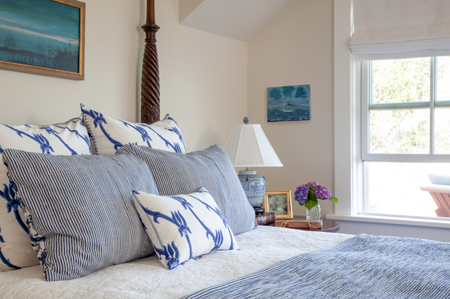 guest bedroom nautical - Traditional - Bedroom - Boston - by Kate Jackson Design