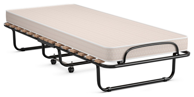 Costway Portable Folding Bed with Mattress Rollaway Cot Made In Italy -  Folding Beds - by Goplus Corp | Houzz