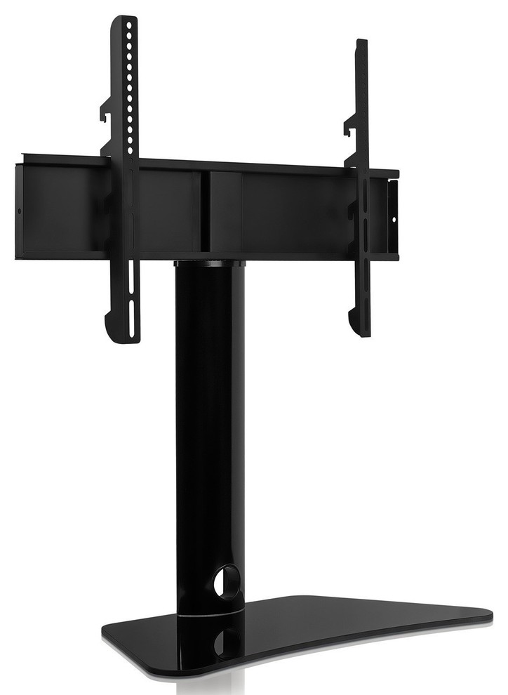 MountIt! Universal Swivel TV Stand, Height Adjustable TV Tabletop Base