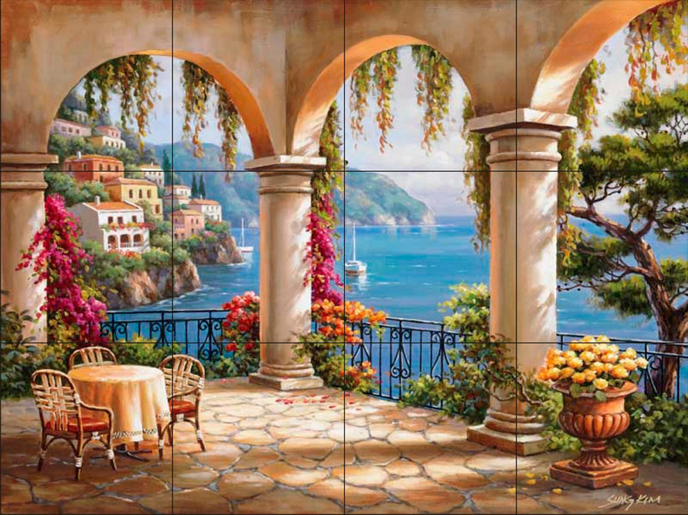 Tile Mural, Terrace Arch Ii by Sung Kim