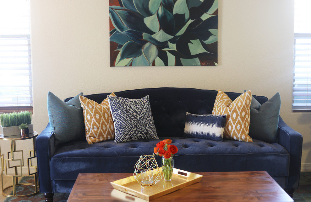 Inspiration for a transitional home design remodel in Phoenix