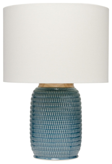 Graham Table Lamp, Blue Ceramic