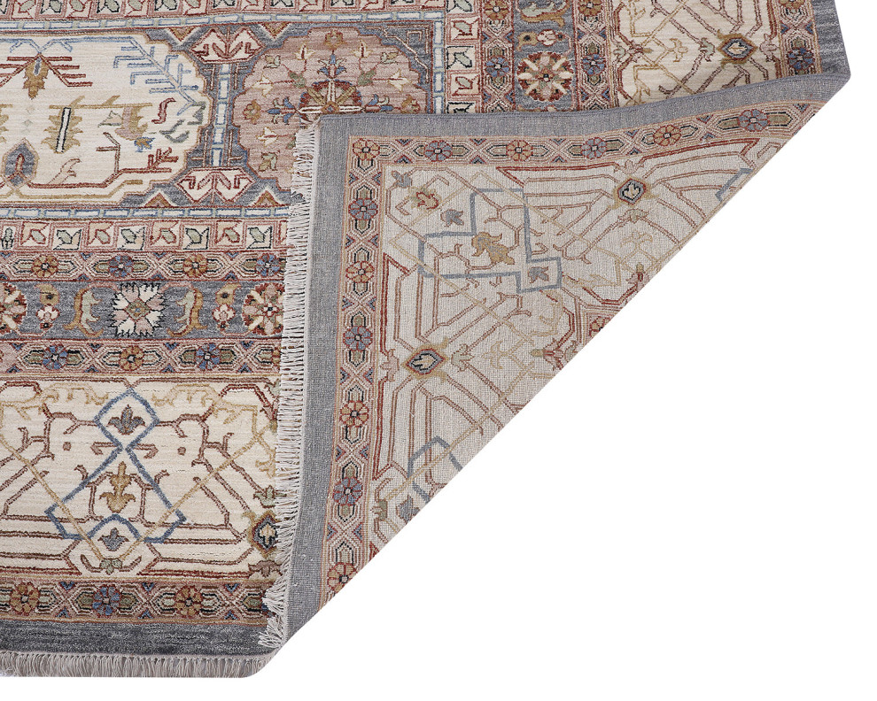 Kaoud Rugs 9.10X14.3 Rectangle Grey Contemp Area Rug Mediterranean Area Rugs by Kaoud Rugs