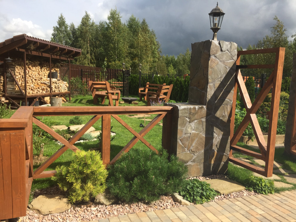 Ландшафтный дизайн участка треугольной формы