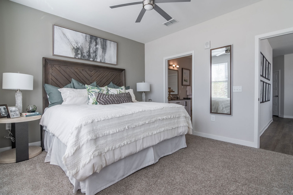 Transitional bedroom photo in Atlanta