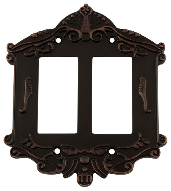 NW Victorian Switch Plate With Double Rocker Victorian Switch