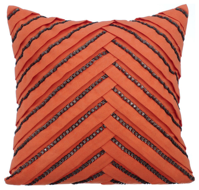 salmon colored pillows