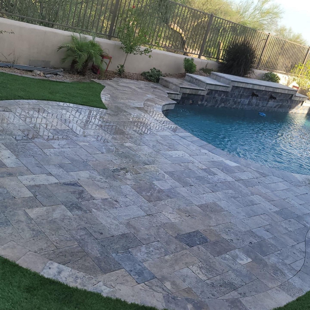 Pool Deck Stone Remodel