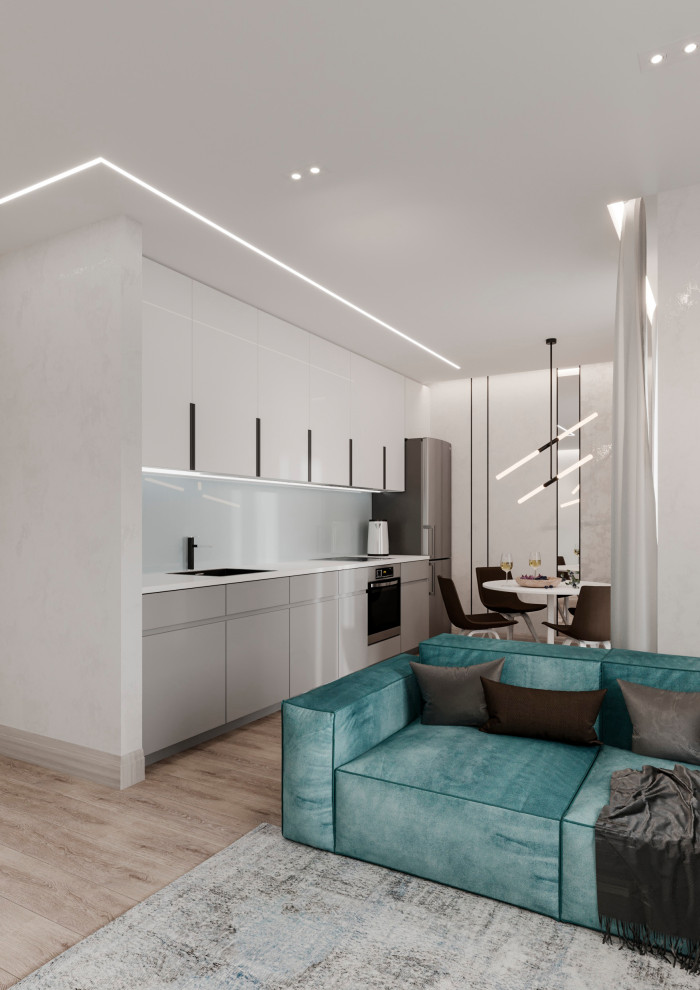 Кухня-гостиная для молодого человека