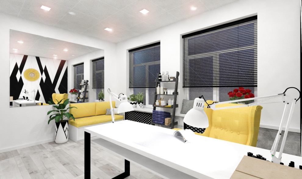 Визуализация маникюрного кабинета, для солнечной девушки