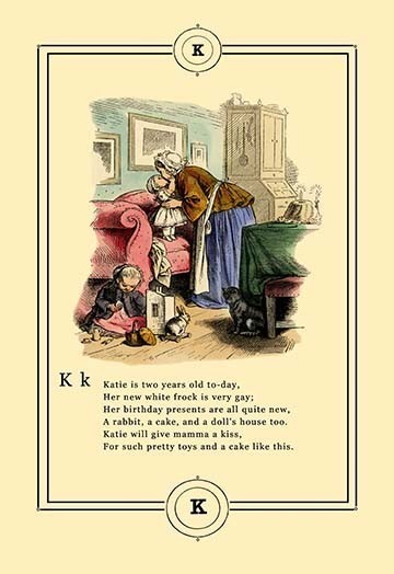 Little Lily's Alphabet: Katie- Framed Paper Poster 20" x 30"