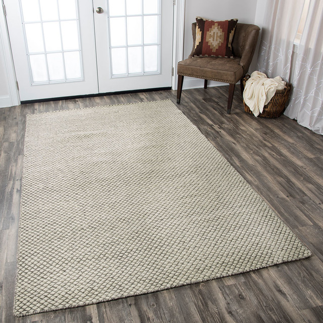Rizzy Twist Tw 3101 Solid Color Rug Cream Gray Contemporary Rizzy Twist Tw 3101 Solid Color Rug