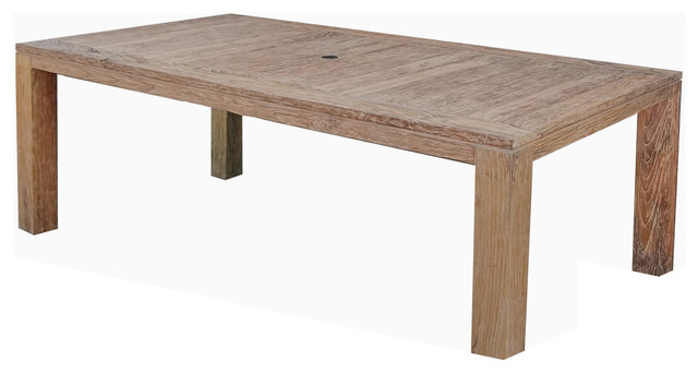 Emerald Home Reims Rustic Teak Dining Table Reclaimed Emerald Home Reims Rustic Teak Dining Table Reclaimed Transitional Outdoor Tables By
